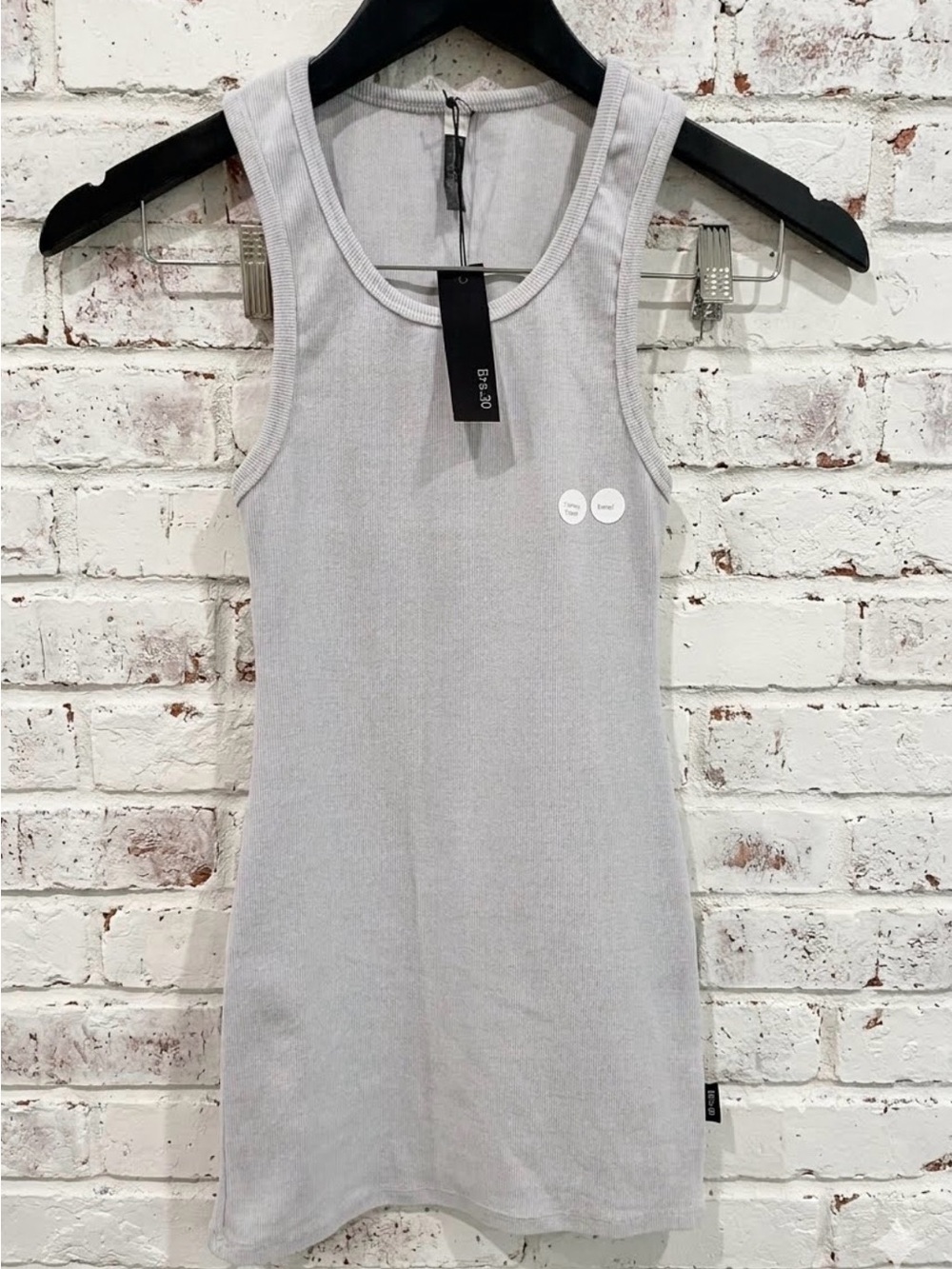 BNWT Bra30 by PJ Harlow Tummy Tucker Racerback Tank silver size XS $40 - Picture 2 of 11